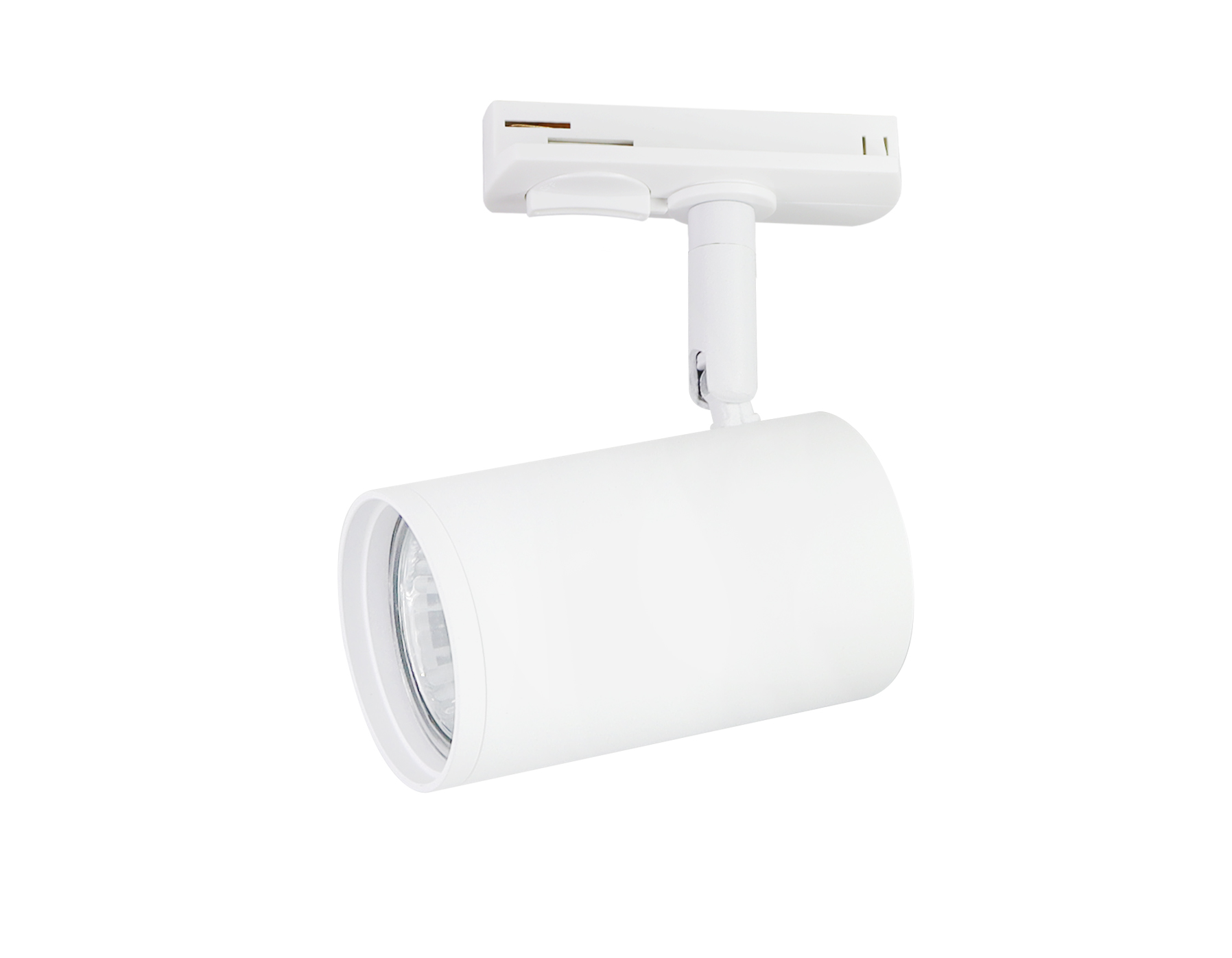 Трековый однофазный светильник со сменной лампой GL5128 WH белый GU10 max 12W