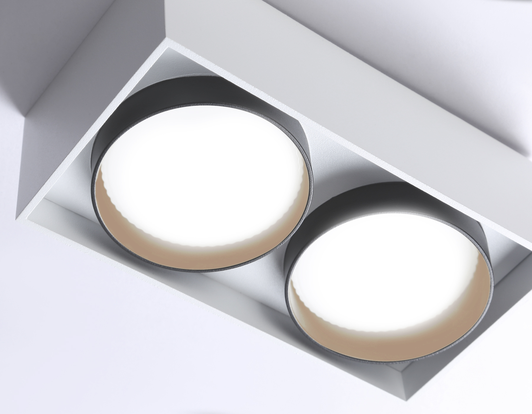 Накладной точечный светильник GX53 TN70872/2 WH/BK белый/черный GX53/2 max 12W 185*92*62