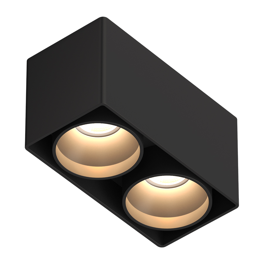 Накладной светильник под сменную лампу Ledron KEA 2 ED GU10 Black (2811)