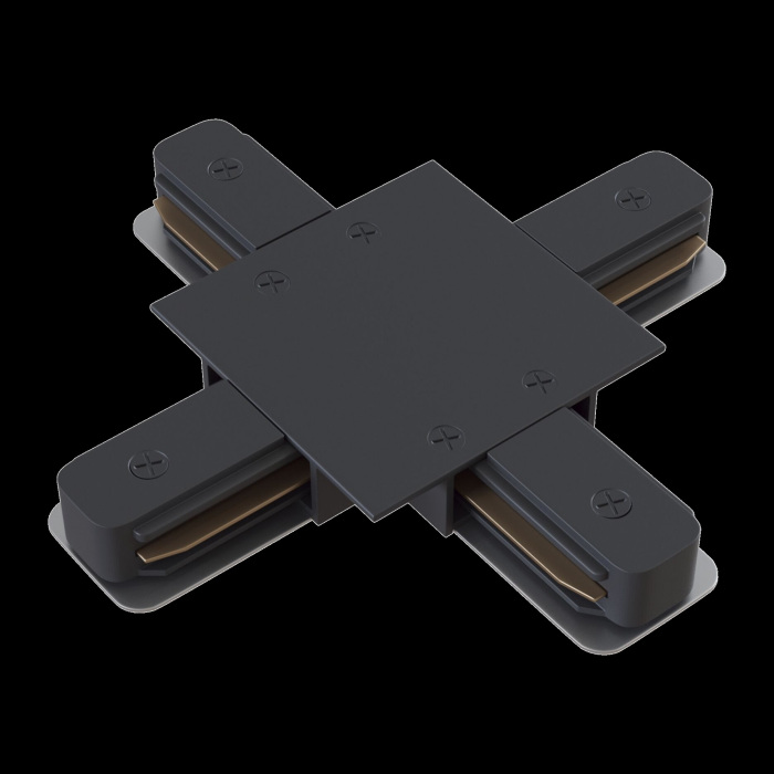 Коннектор Х-образный Unity встраиваемый черный однофазный Maytoni Technical TRA002CX-11B