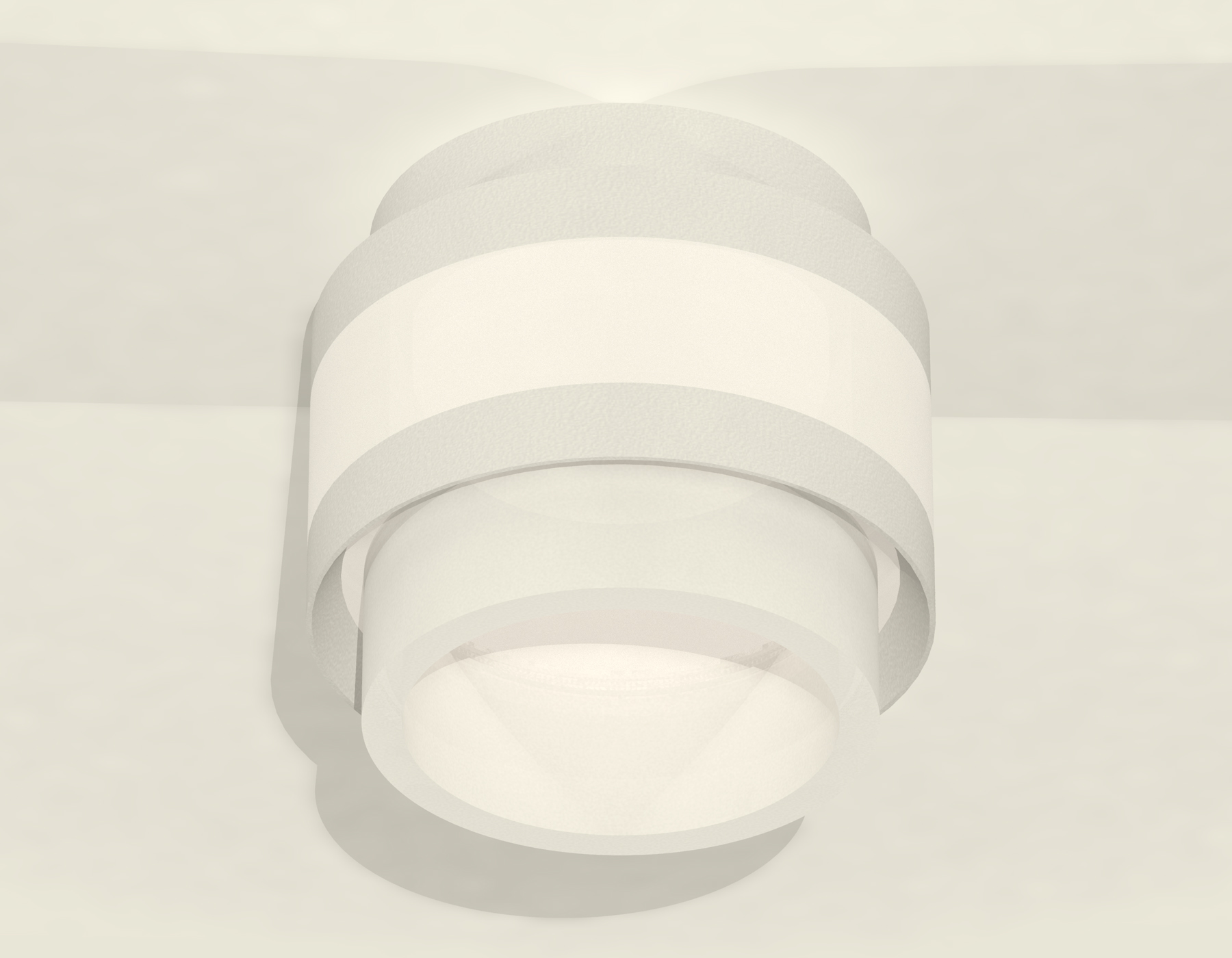 Комплект накладного светильника с акрилом XS8418001 SWH/FR белый песок/белый матовый GX53 (C8418, N8401)