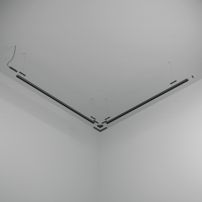 Шинопровод магнитный 3м подвесной круглый Basity черный Maytoni Busbar trunkings Basity TRX172-R-113B (trx172-r-113b)