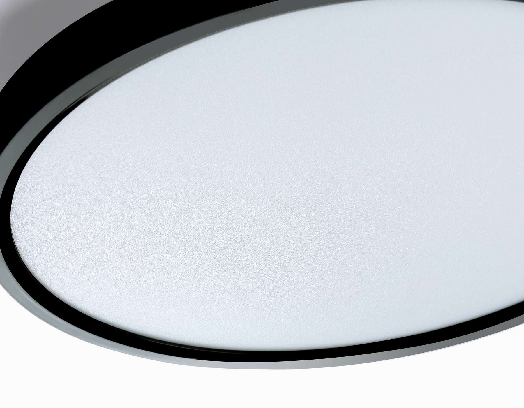 Потолочный светодиодный светильник с подсветкой FZ3055 BK черный IP44 33W+10W 6400+6400К D375*40 (Без ПДУ)