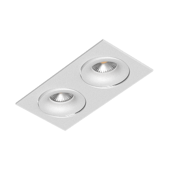 Встраиваемый поворотный светильник под сменную лампу Ledron DE202 White (2331)