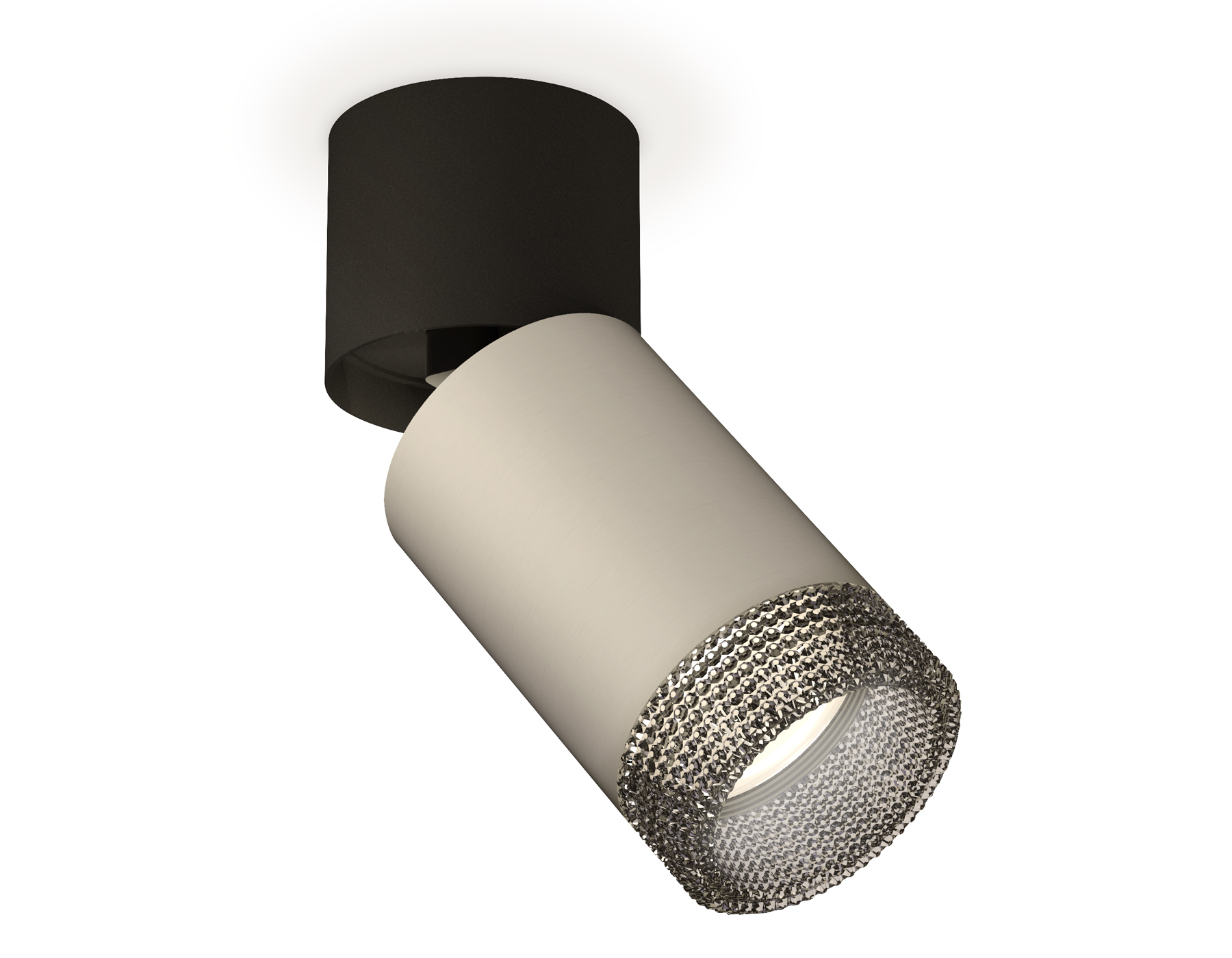 Комплект накладного поворотного светильника XM6314041 SGR/BK/BK серый песок/черный/тонированный MR16 GU5.3 (A2221, C6314, N6151)