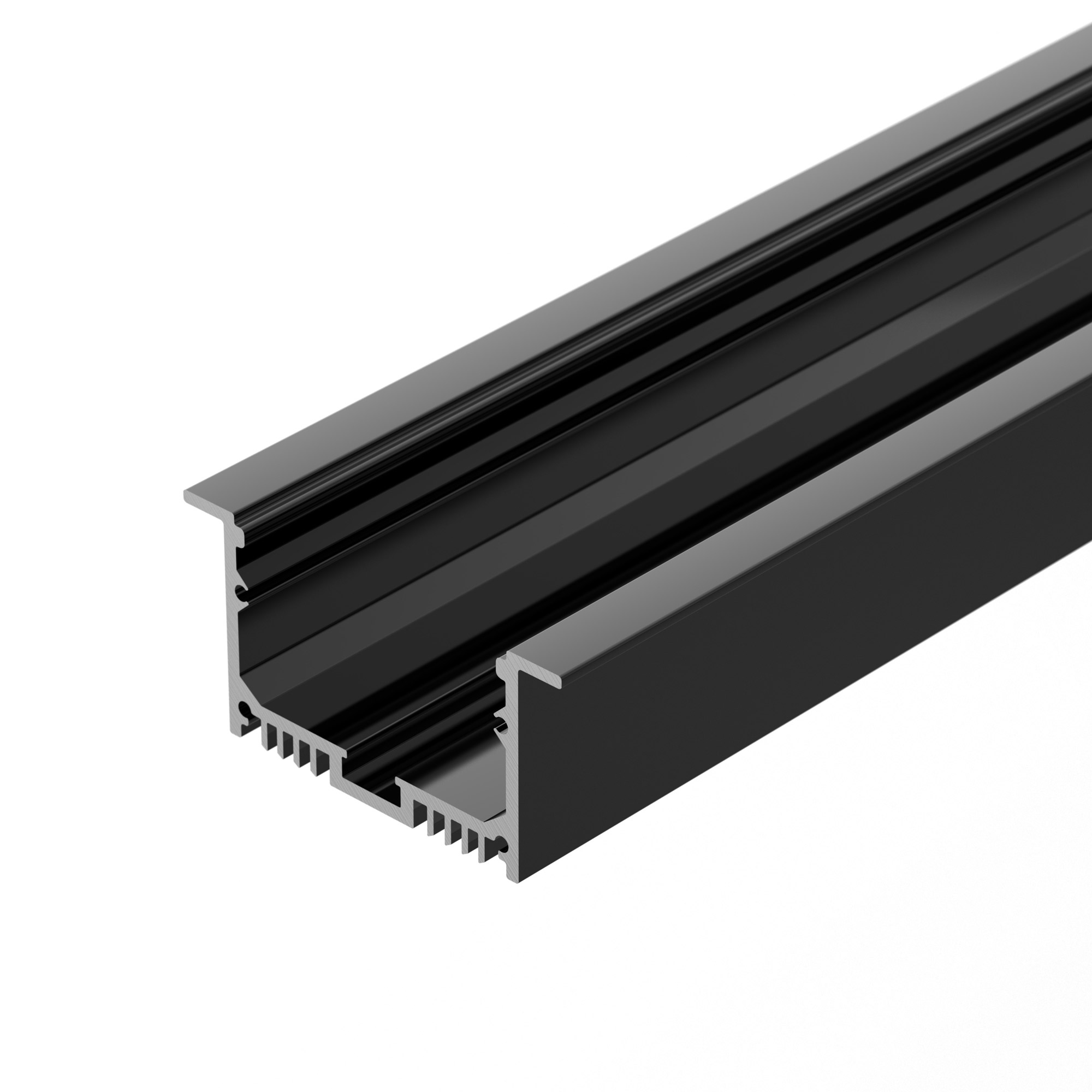 Профиль с экраном SL-LINIA62-F-2500 BLACK+OPAL (Arlight, Алюминий) 036307