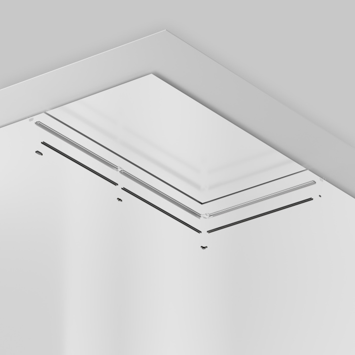 Профиль для монтажа Unity в натяжной ПВХ потолок 2м однофазный Maytoni Technical TRA001MP-112S