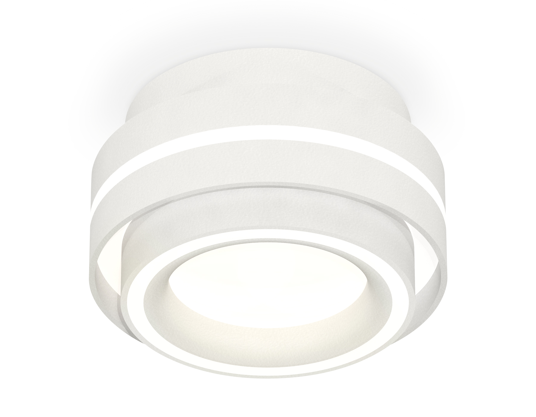 Комплект накладного светильника с акрилом XS8412003 SWH/FR белый песок/белый матовый GX53 (C8412, N8433)