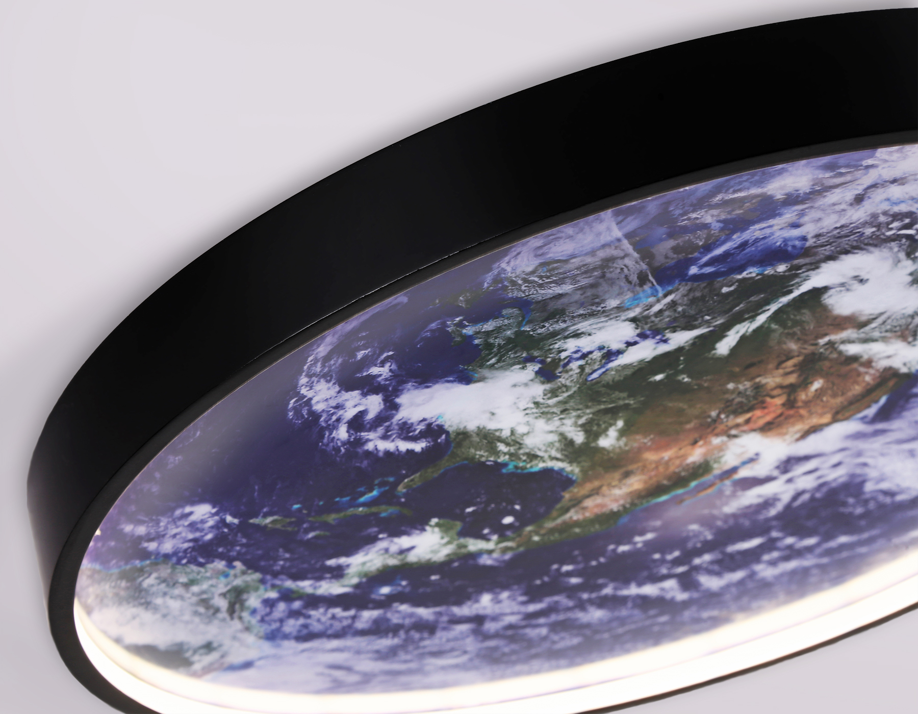 Настенно-потолочный светодиодный светильник FW11132 BK черный 18W LED 3000-6400K D300*38