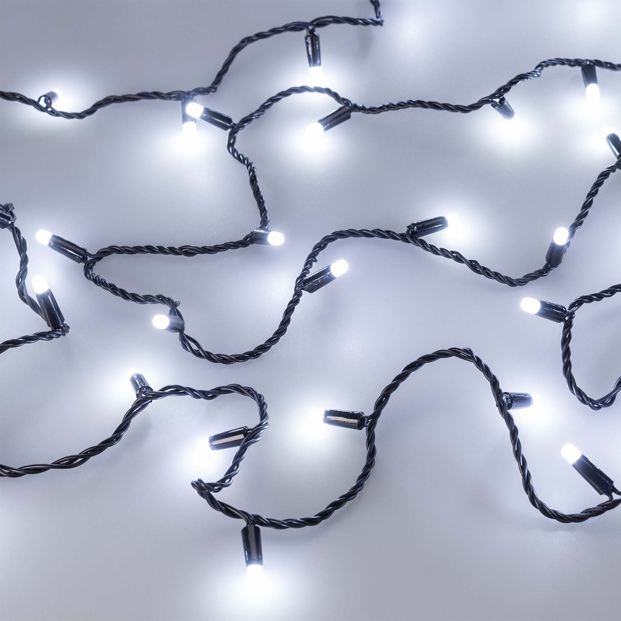 Светодиодная гирлянда ARD-STRING-CLASSIC-10000-BLACK-100LED-MILK-STD White (230V, 7W) (Ardecoled, IP65) 031206