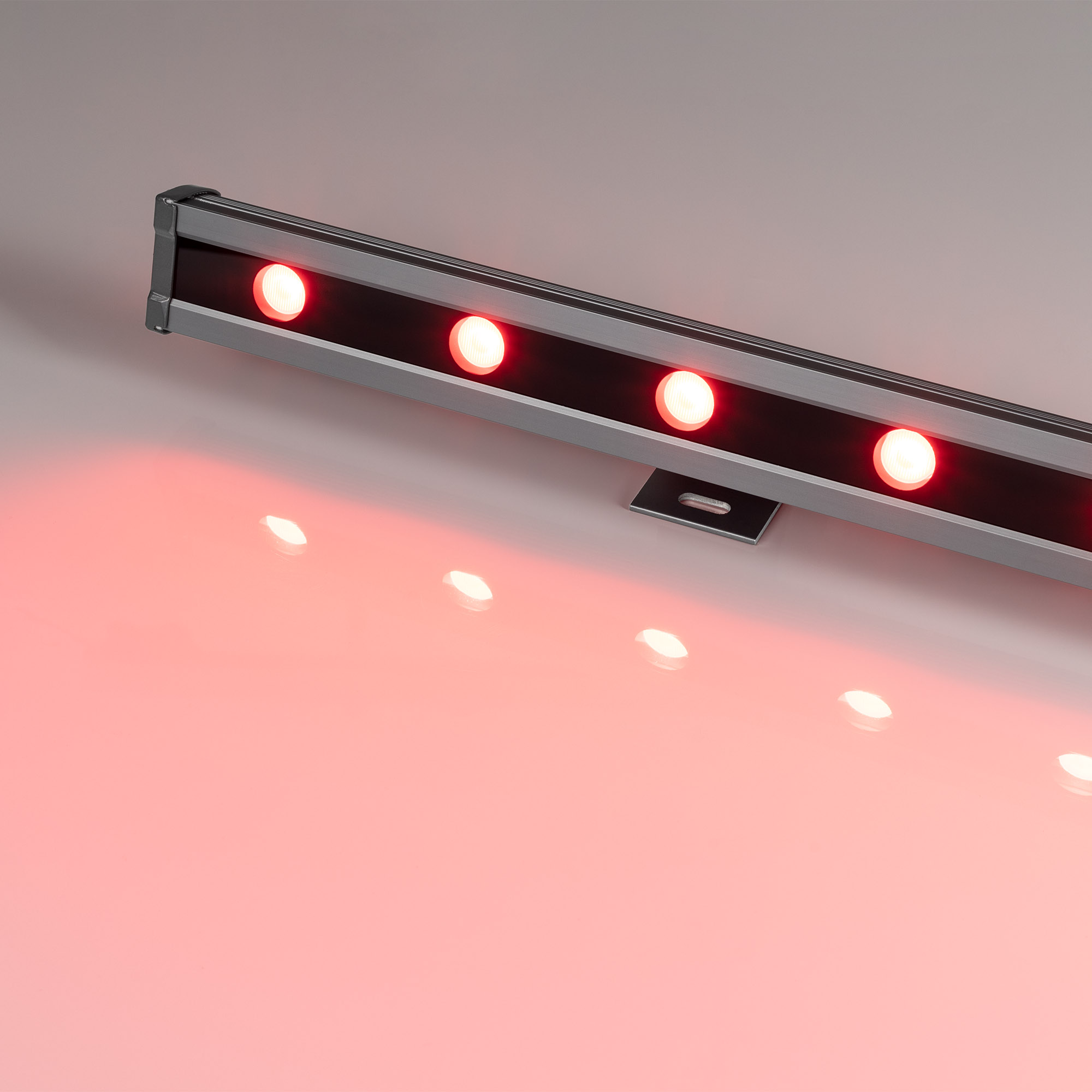 Светодиодный прожектор AR-LINE-1000L-48W-24V RGB-Day4000 (Grey, 15x45 deg, DMX512) (Arlight, Закрытый) 027282