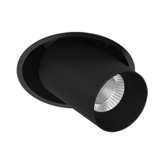 Встраиваемый поворотный светодиодный светильник EVA DANNY MINI Black 4000K (10672)