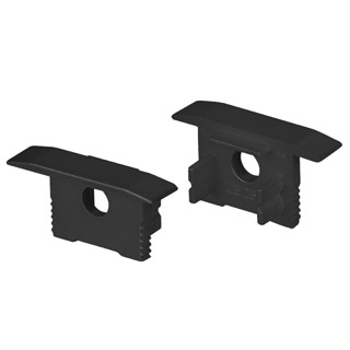 Заглушка SL-SLIM-H13M-F25 BLACK с отверстием (Arlight, Пластик) 037515