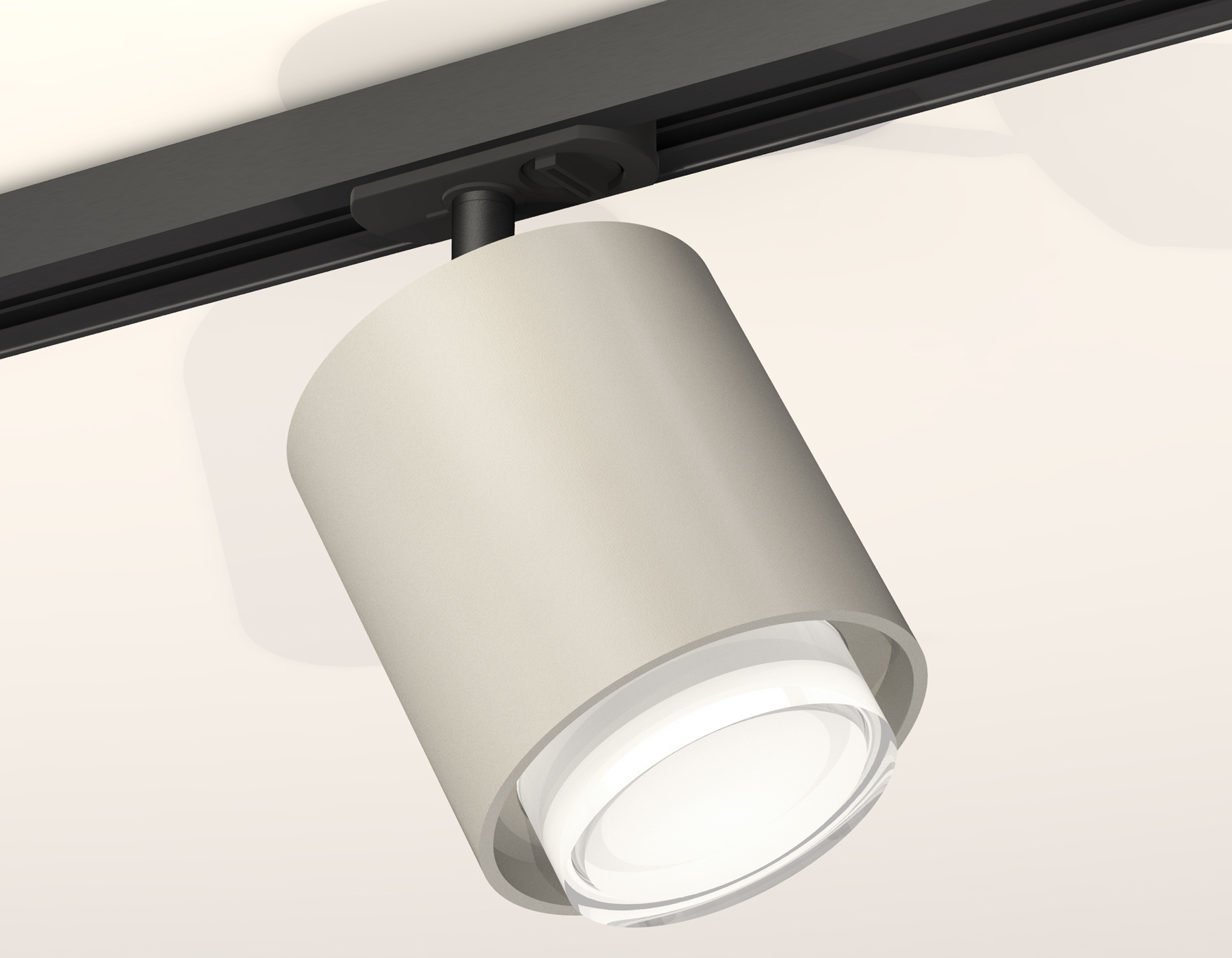 Комплект трекового светильника с акрилом XT7724002 SGR/CL/SBK серый песок/прозрачный/черный песок MR16 GU5.3 (A2537, C7724, N7160)