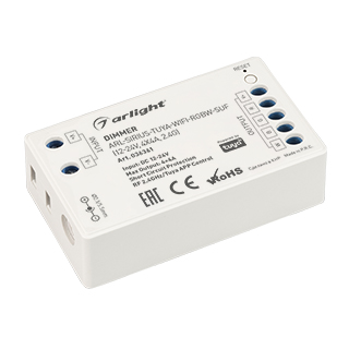 Диммер ARL-SIRIUS-TUYA-WIFI-RGBW-SUF (12-24V, 4x4A, 2.4G) (Arlight, IP20 Пластик, 3 года) 036361