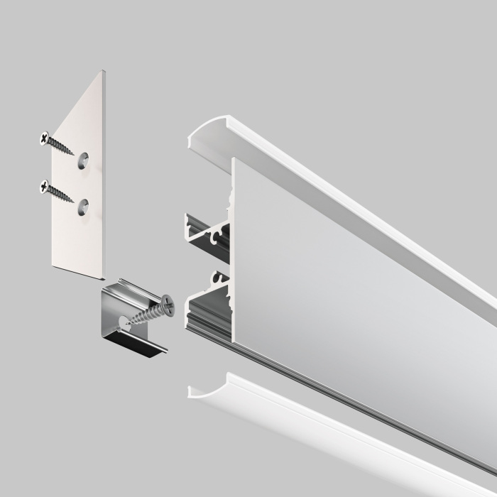 Алюминиевый профиль накладной 18x48 Maytoni Led Strip ALM-1848-S-2M (alm-1848-s-2m)