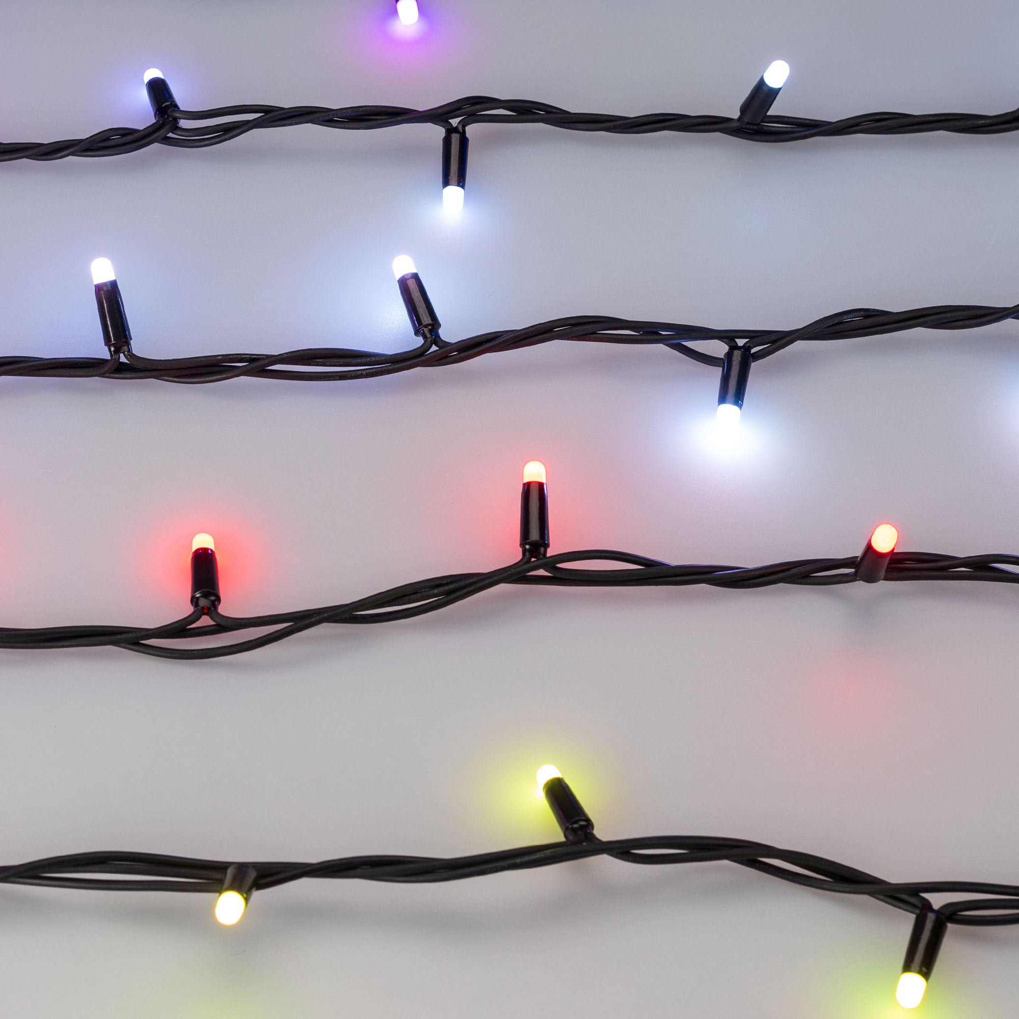 Светодиодная гирлянда ARD-STRING-PRO-10000-BLACK-100LED-MILK-LIVE RGB-DMX (24V, 10W) (Ardecoled, IP65) 031754