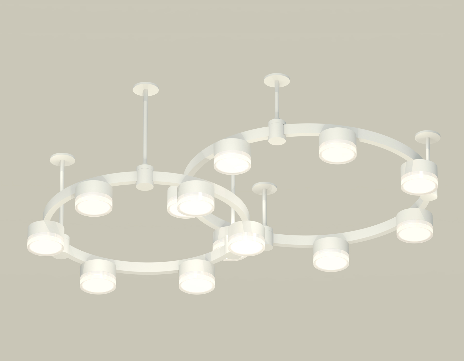 Комплект подвесного светильника Techno Ring с акрилом XR92211006/13 SWH/FR/CL белый песок/белый матовый/прозрачный GX53 (A9221, A9226, C9236, C9231,N8399)