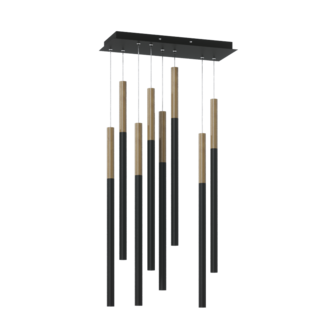 Подвесной светодиодный светильник HL012-8 Wooden 200 Black (11372)