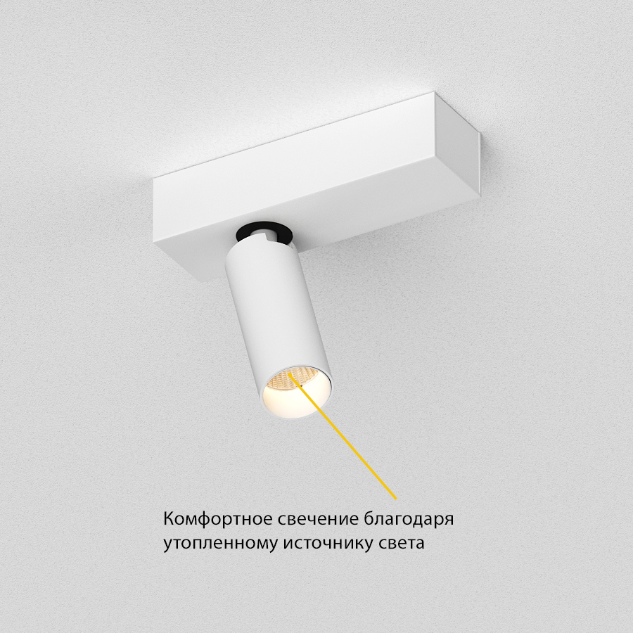 Накладной поворотный светодиодный светильник Ledron SAGITONY E S40 White 4000K (11130)