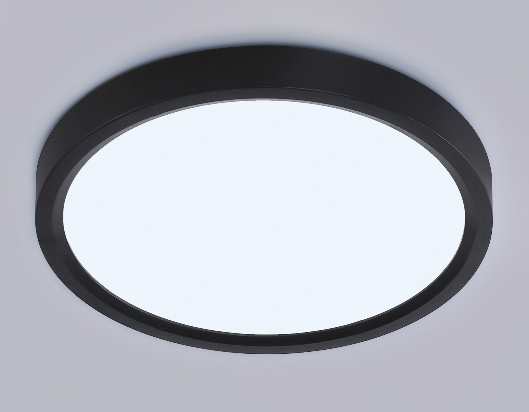 Светильник светодиодный ультратонкий 3000K-6500K с CCT-переключателем FZ1902 BK черный IP54 13W 3000K-6500K CCT-переключатель D230*25 (Без ПДУ)