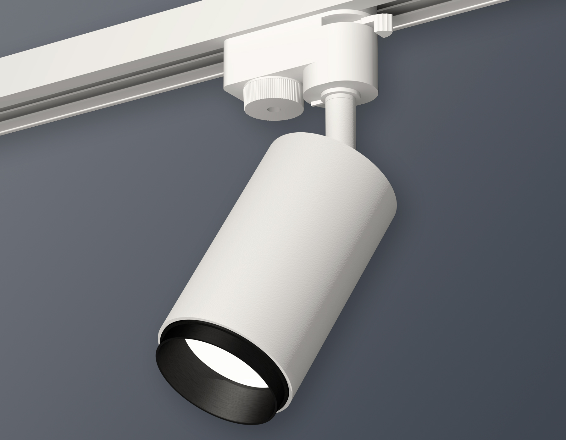 Комплект трекового однофазного светильника XT6322041 SWH/PBK белый песок/черный полированный MR16 GU5.3 (A2520, C6322, N6121)