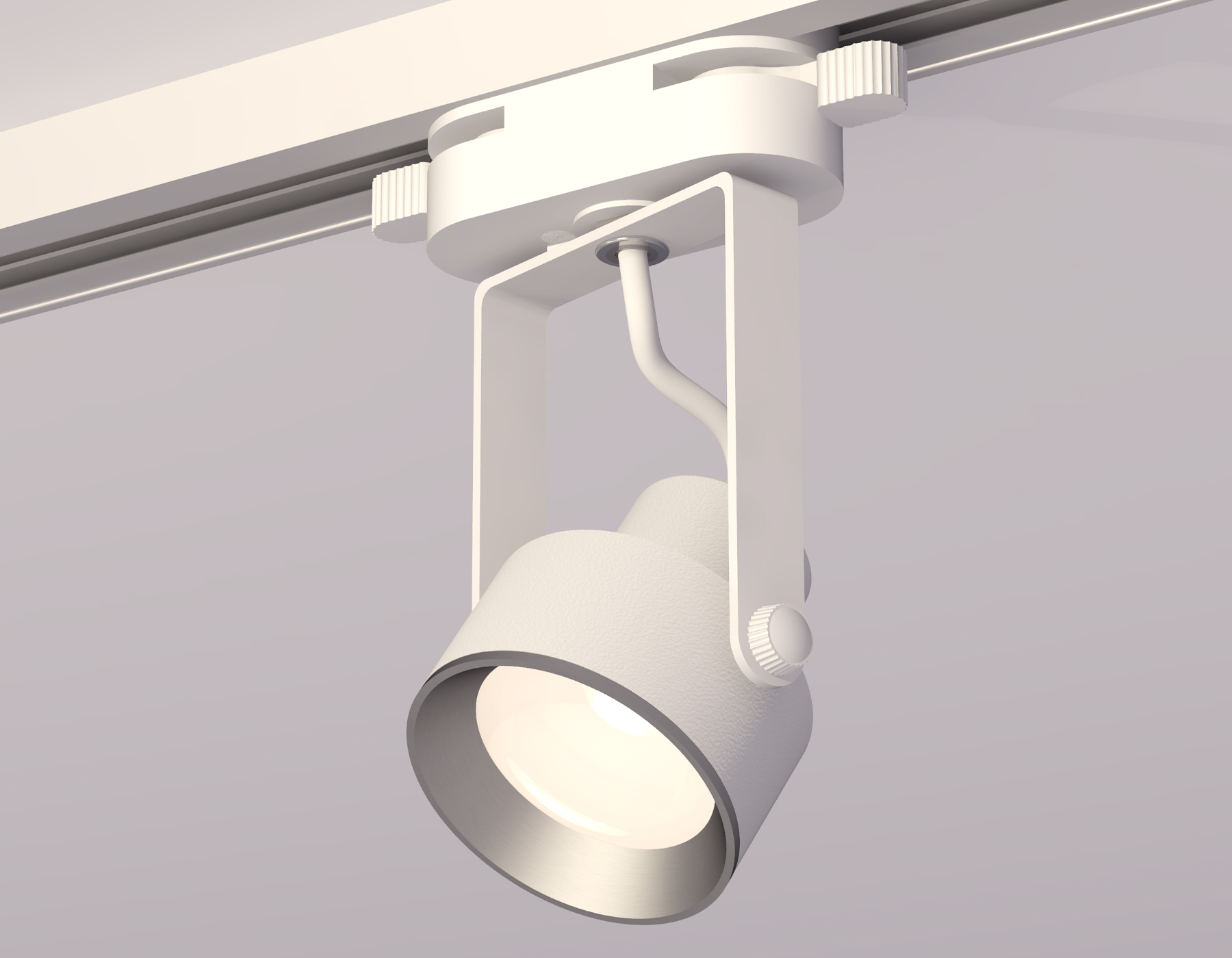 Комплект трекового однофазного светильника XT6601002 WH/PSL белый/серебро полированное MR16 GU10 (C6601, N6104)