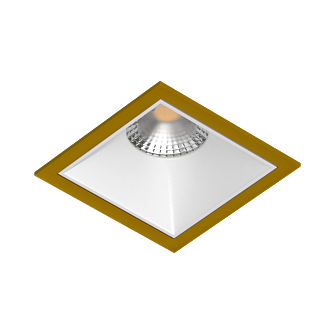 Встраиваемый светильник под сменную лампу Ledron RISE KIT1 Gold-White (2452)