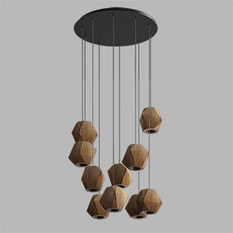 Подвесной накладной светодиодный светильник Ledron RUBIK 2 х 10 (4618)