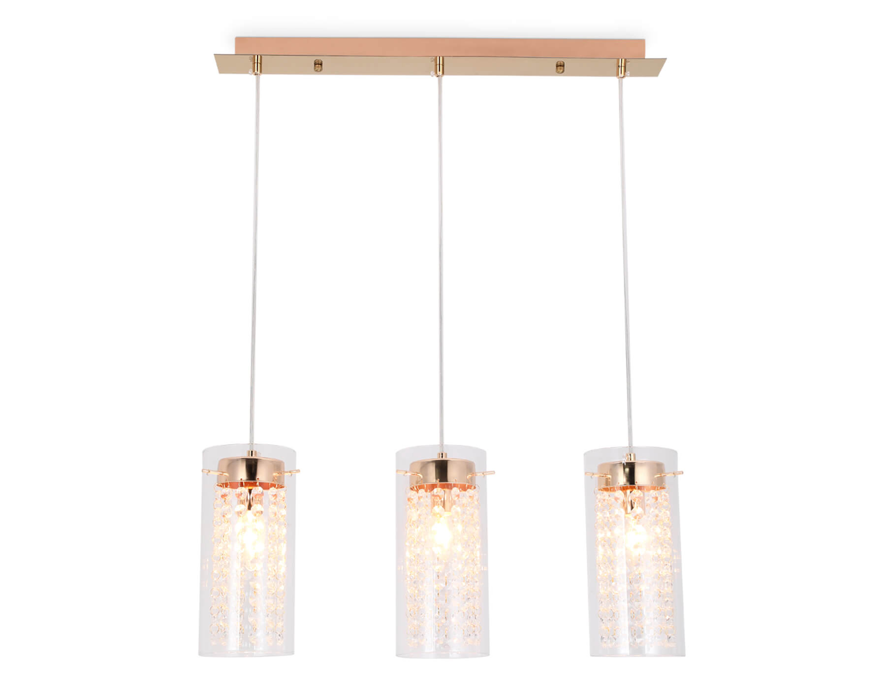 Подвесной светильник с хрусталем TR3663/3 GD/CL золото/прозрачный E14/3 max 40W 560*110*800