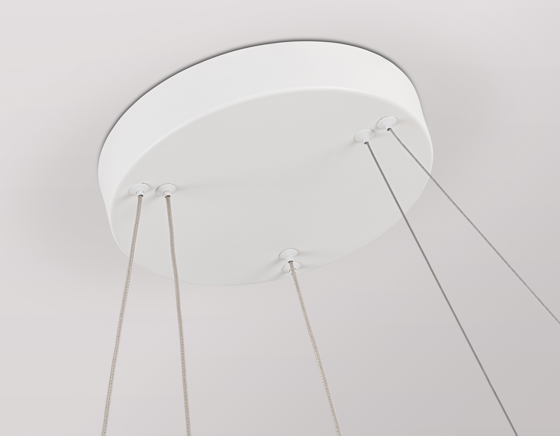 Подвесной светодиодный светильник FL5542/2+6 WH белый 90W 3000K/4200K/6400K D600/400*1300 (без ПДУ)