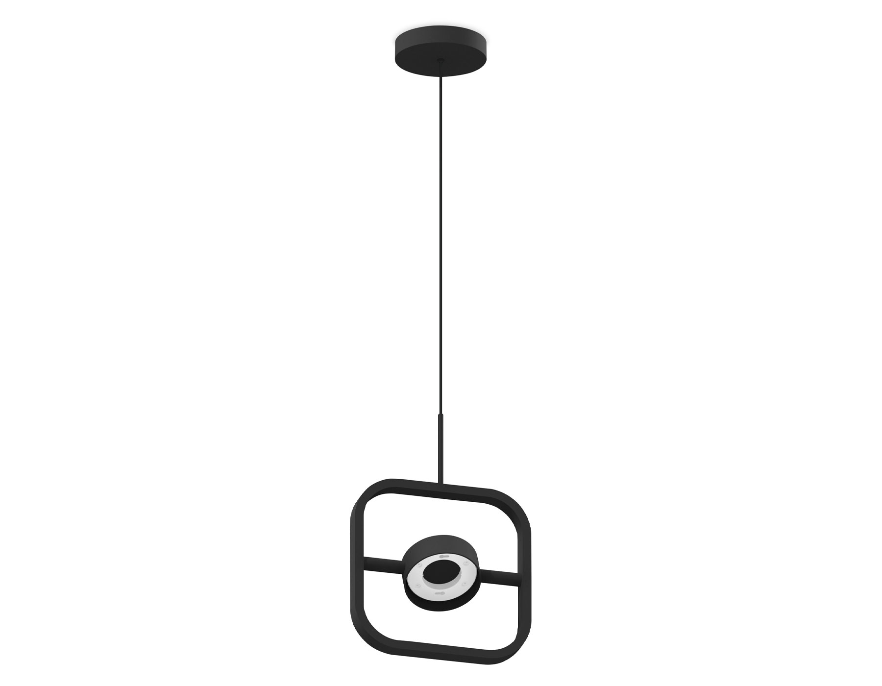 Корпус светильника подвесной поворотный для насадок D85 C9119 SBK черный песок 200*20*1085mm GX53