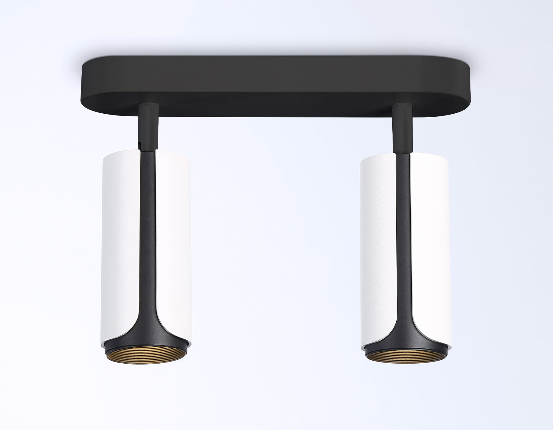 Настенно-потолочный поворотный спот со сменной лампой GU10 TN51596/2 WH/BK белый/черный GU10/2 260*60*195