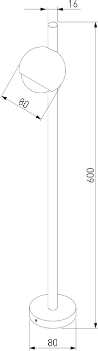 Наземный светильник светодиодный Ball 35143F (a057633)