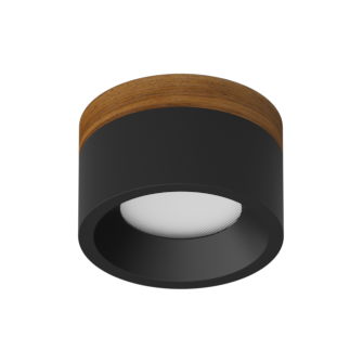 Накладной светодиодный светильник Ledron SUITABLE MIDDLE Wooden Black (4427)