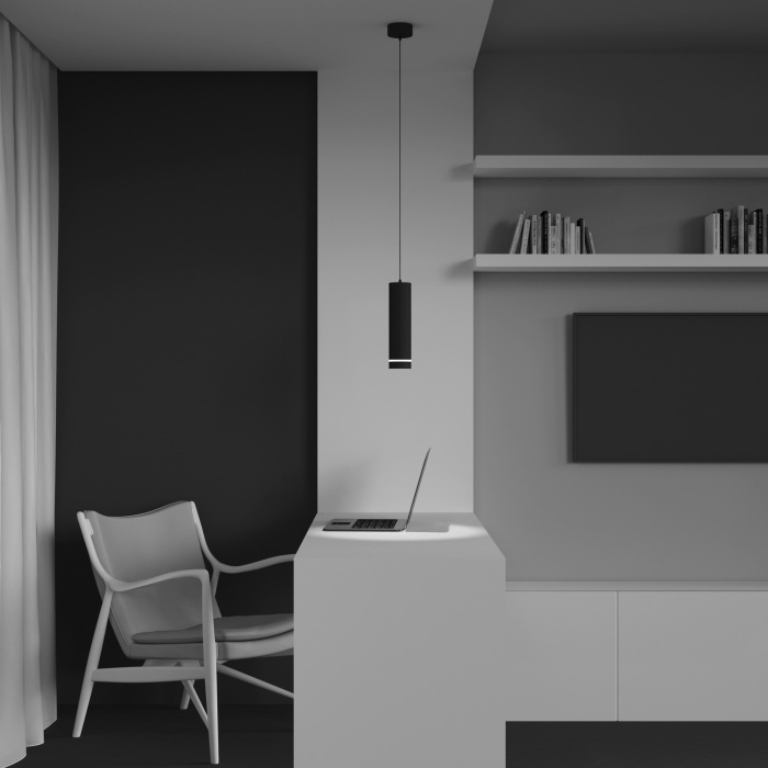 Подвесной светильник Orlo 3000K 1x12Вт 120 LED Maytoni Technical P085PL-12W3K-B (p085pl-12w3k-b)