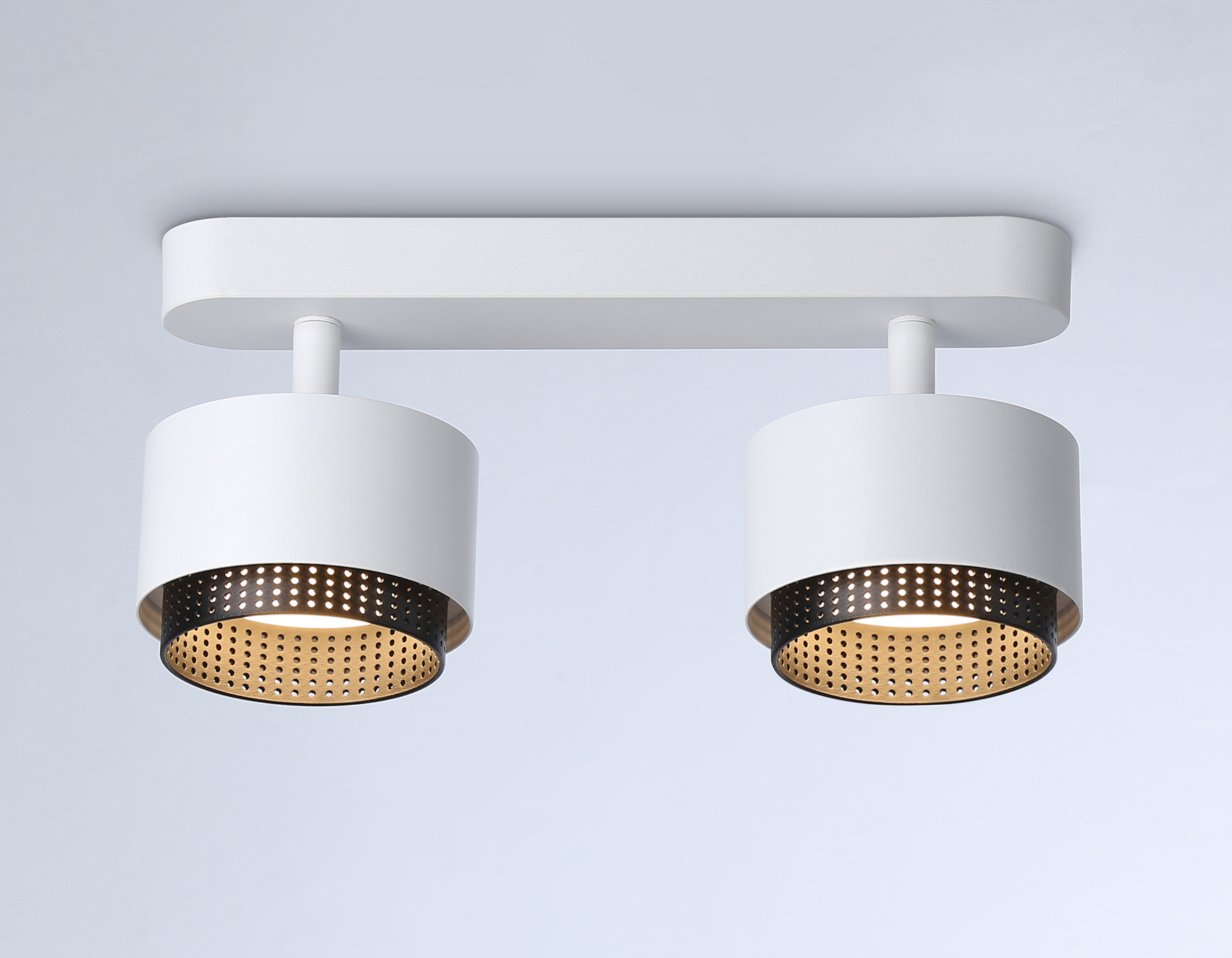 Настенно-потолочный поворотный спот со сменной лампой GX53 TN71285/2 WH/BK белый/черный GX53/2 max 12W 270*95*137