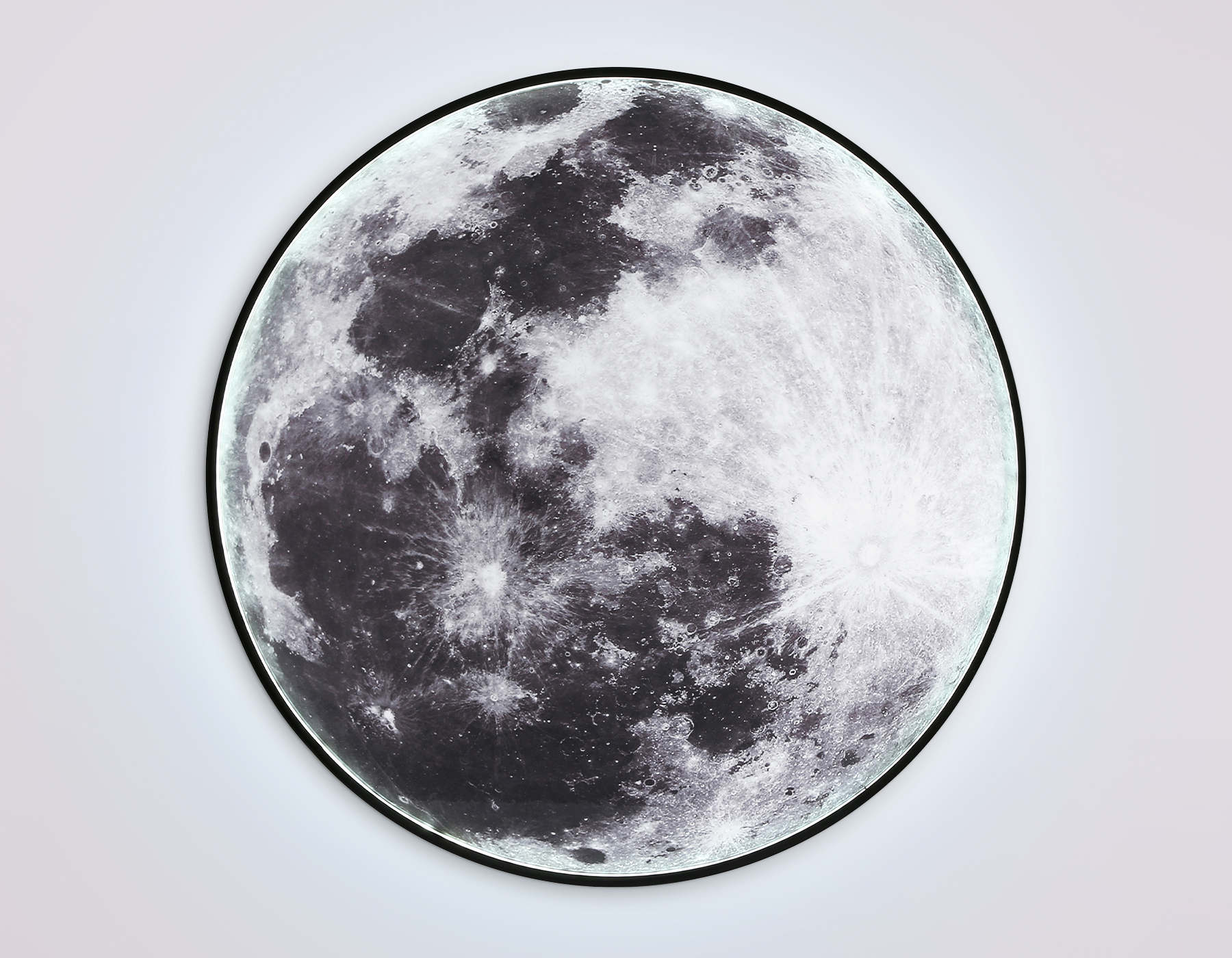 Настенно-потолочный светодиодный светильник FW11113 BK черный 31W LED 3000-6400K D500*38