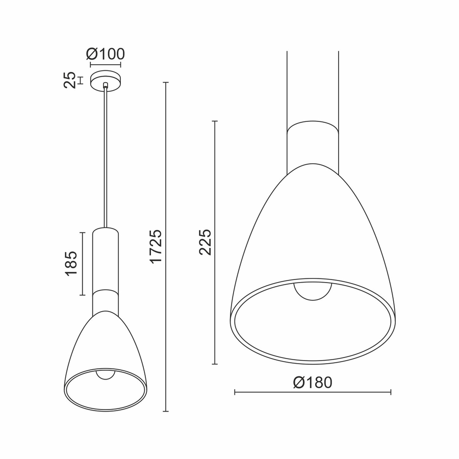 Подвесной светильник Ledron OVERAL W Wood 185 (10222)