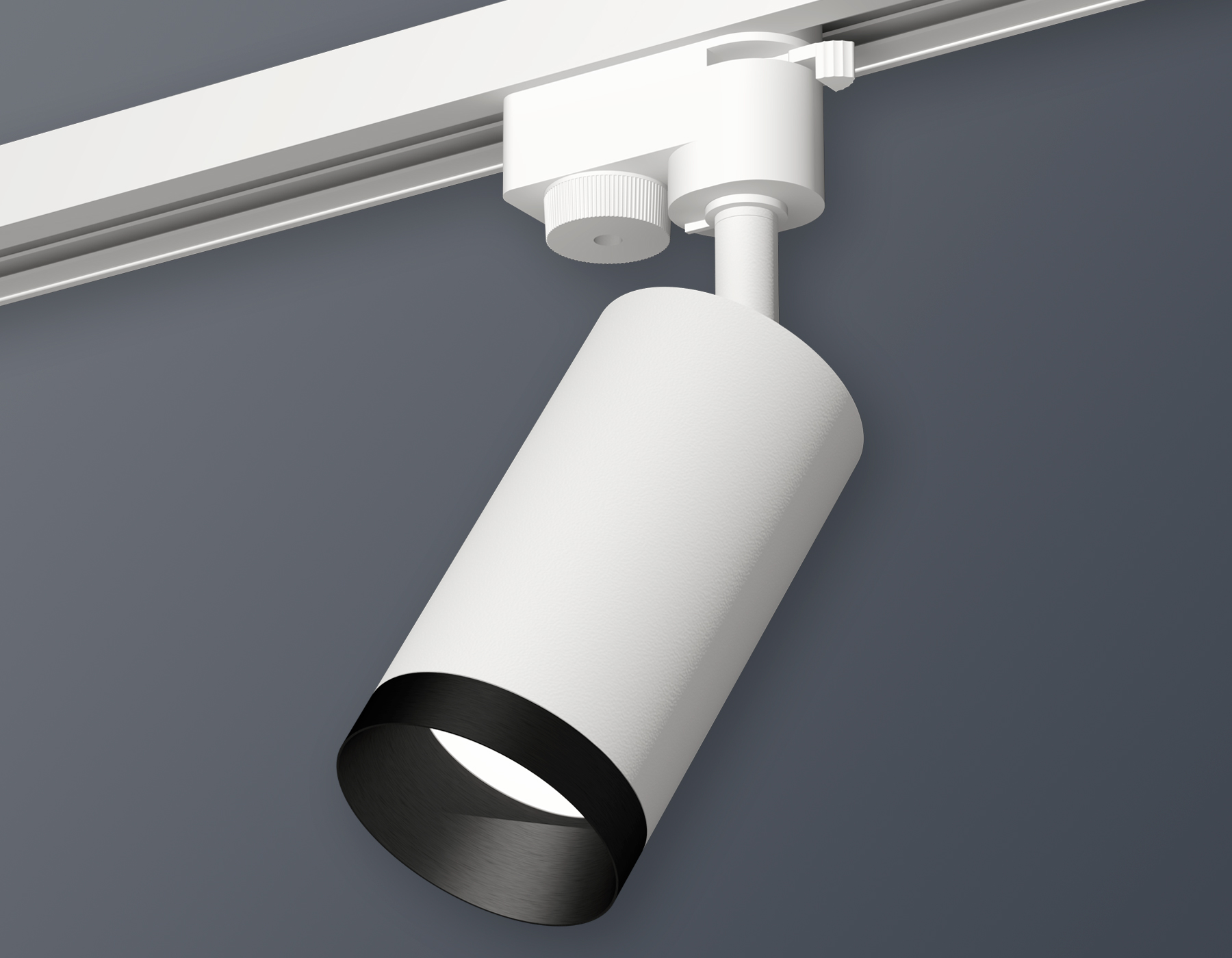 Комплект трекового однофазного светильника XT6322061 SWH/PBK белый песок/черный полированный MR16 GU5.3 (A2520, C6322, N6131)