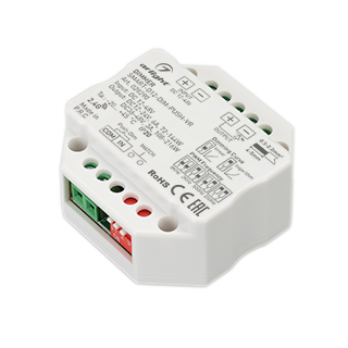 Диммер SMART-D12-DIM-PUSH-VR (12-48V, 1x6A, 2.4G) (Arlight, IP20 Пластик, 5 лет) 028290