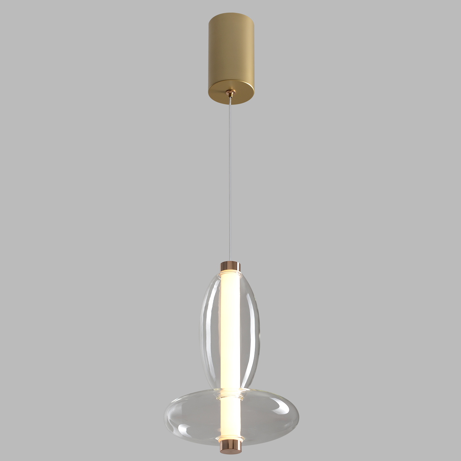 Светильник подвесной Crystal Lux QUASAR SP7W LED TRANSPARENT