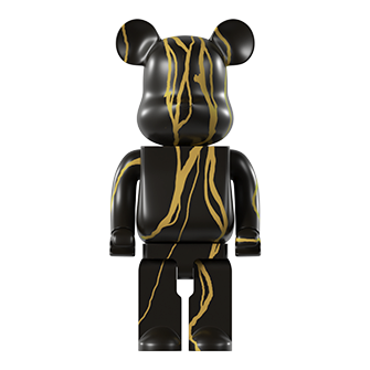Статуэтка BEARBRICK чрный с золотым (9490)
