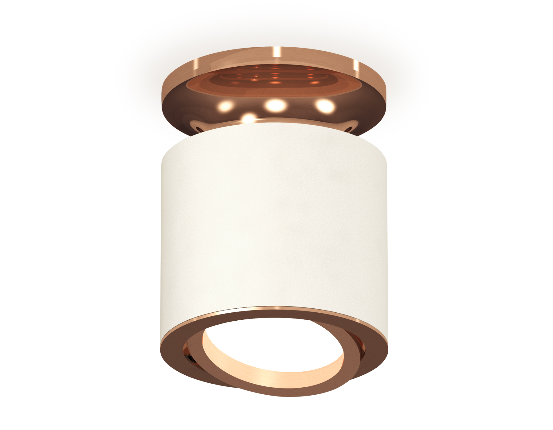 Комплект накладного поворотного светильника XS7401140 SWH/PPG белый песок/золото розовое полированное MR16 GU5.3 (N7930, C7401, N7005)