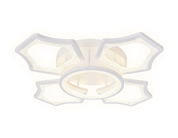 Потолочный светодиодный светильник с пультом FA575/4+1 WH белый 106W 620*620*120 (ПДУ РАДИО 2.4G)