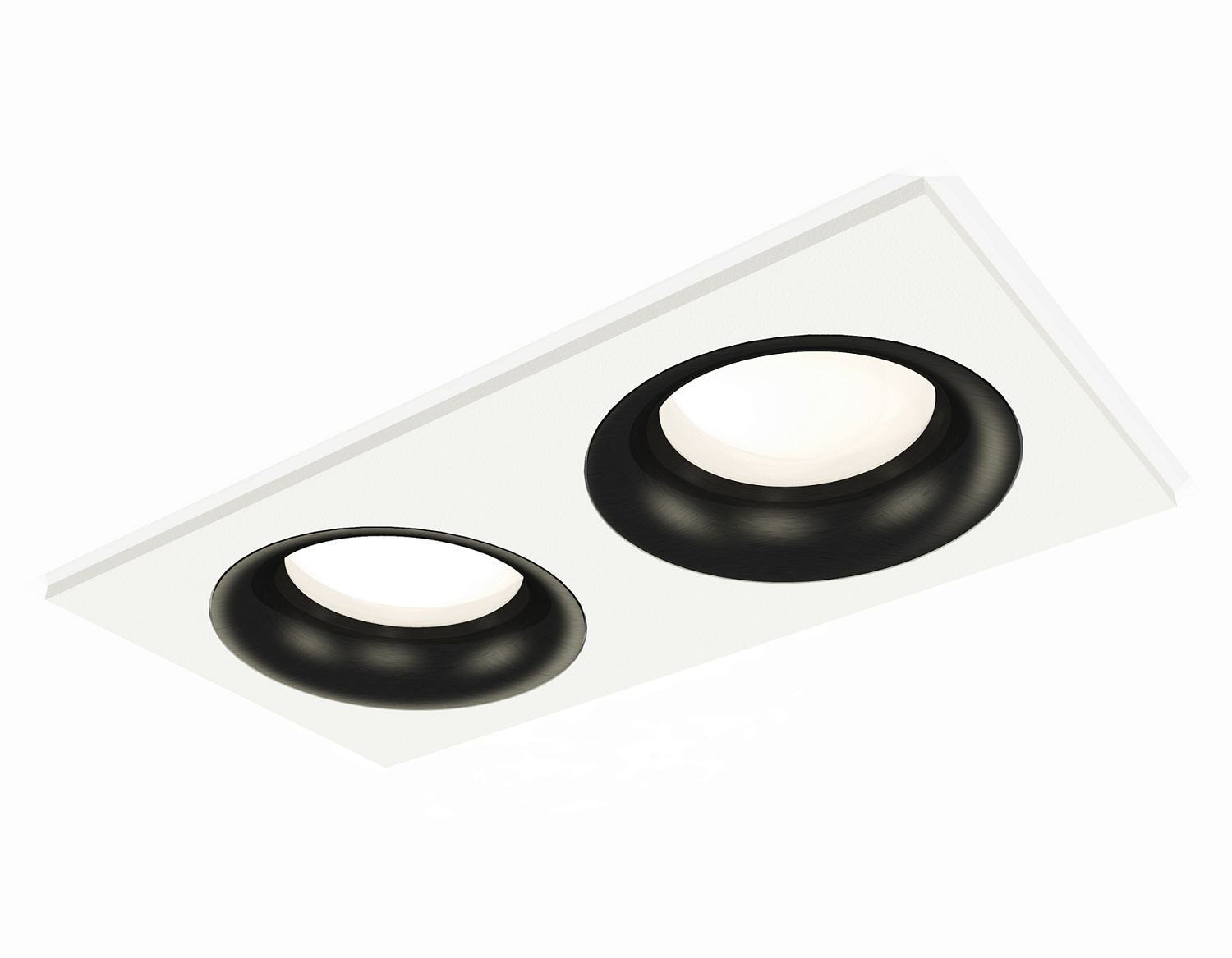Комплект встраиваемого светильника XC7635002 SWH/PBK белый песок/черный полированный MR16 GU5.3 (C7635, N7011)