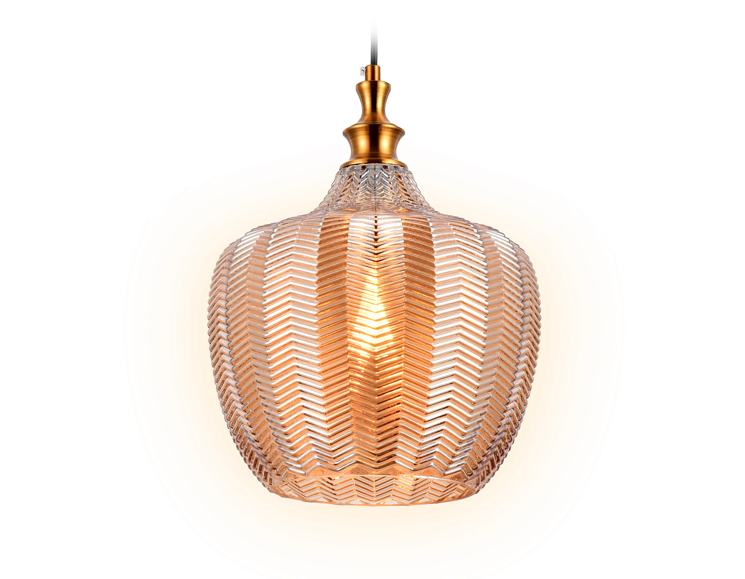 Подвесной светильник TR3531 SB/TI бронза/янтарь E27 max 40W D250*1200