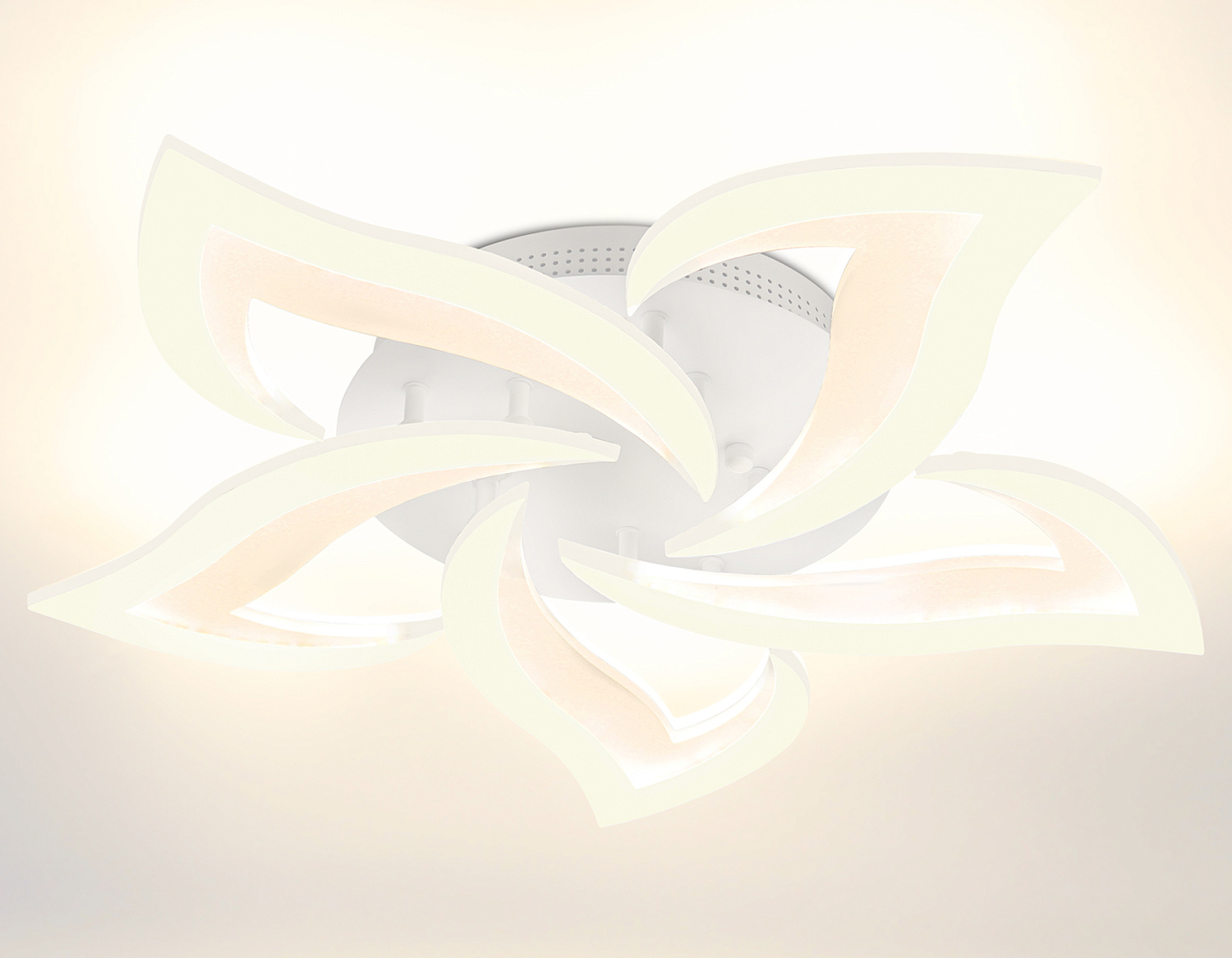 Потолочный светодиодный светильник с пультом FA4471/5 WH белый 56W 3000K/4200K/6400K D640*80 (ПДУ ИК)