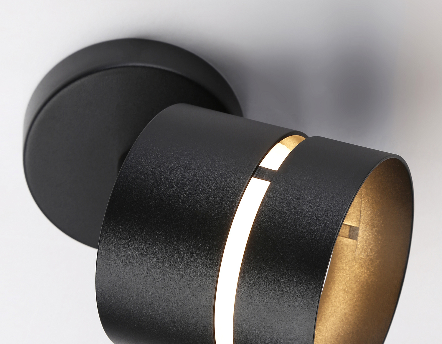 Светильник накладной поворотный со сменной лампой GU10 TN71056 BK черный GX53 max 12W D85*145