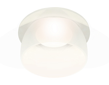 Комплект встраиваемого светильника с акрилом XC7621047 SWH/FR белый песок/белый матовый MR16 GU5.3 (C7621, N7177)